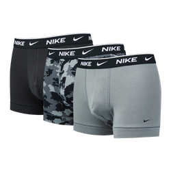 Unisex Underwear - Nike Swoosh Trunk 3 Pack - Black-Camo Print-Charcoal