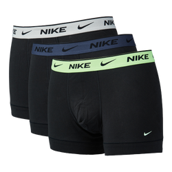Unisex Underwear - Nike Swoosh Trunk 3 Pack - Black-Lime Glow-Thunder Blue
