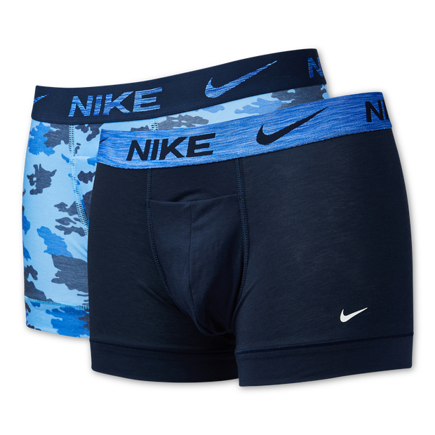 Nike Swoosh Trunk Reluxe 2 Pack - Unisex Ondergoed - Black - Poly (Polyester) - Maat M - Foot Locker