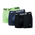 Nike Swoosh Boxer 3 Pack - Unisex Underwear Lime Glow-Thunder Blue-Black
