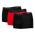 Calvin Klein Trunk 3 Pack - Unisex Unterwäsche Black-Red-Gold