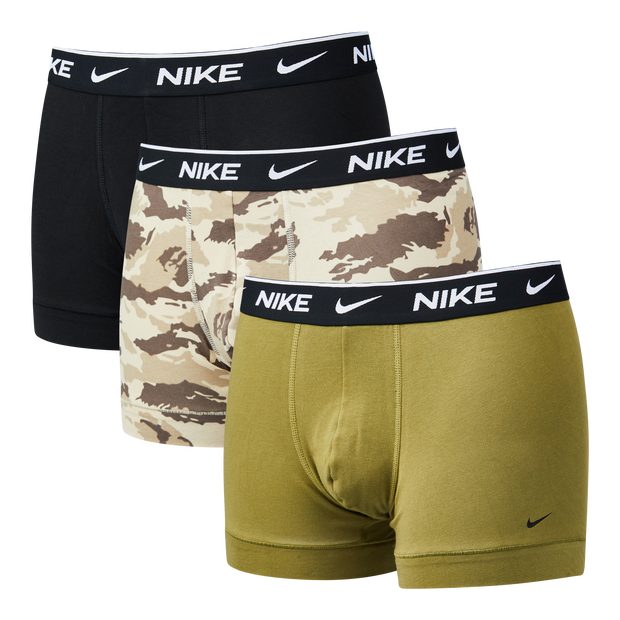 Nike Swoosh Camo Trunk3 Pack - Unisex Sport Accessoires - Green - Katoen - Maat 31 - 35 - Foot Locker