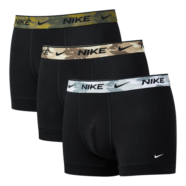 Nike Swoosh Camo Trunk 3 Pack - Unisex Sport Accessoires - Black - Katoen - Maat 31 - 35 - Foot Locker