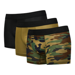 Unisex Unterwäsche - LCKR Trunk 3 Pack - Woodland Camo-Martini Olive