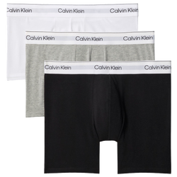 Unisex Underwear - Calvin Klein Boxer Brief 3 Pack - Grey Heather White B-Grey Heather White B