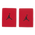 Jordan Wristband - Unisex Sportzubehör Red-Red-Black