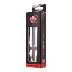 Unisex ShoeCare - Forcefield Premium Laces - White-White-Gold Metal