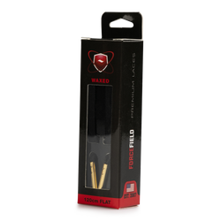 Unisex ShoeCare - Forcefield Premium Laces - Black-Black-Gold Metal