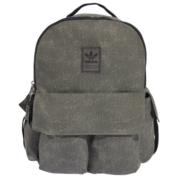 Washed Backpack Unisex Taschen - Schwarz - One Size - Baumwolle Black One Size