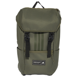 Unisexe Sacs - adidas 3 Stripes Flap Backpack - Olive Strata-Black