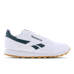 Men Shoes - Reebok Classic Leather - White-Midnight Pine-Gum