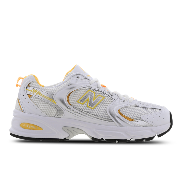 New Balance Unisex 530 in White/Yellow/Grey Synthetic - MR530PUT