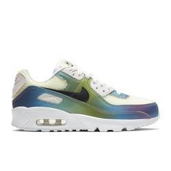 Grade School Shoes - Nike Air Max 90 - Summit White-Black-Multi