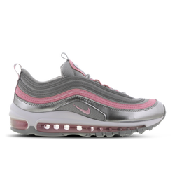 Grade School Shoes - Nike Air Max 97 - Metallic Silver-Pink-Lt Smoke Grey