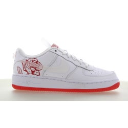 Grade School Shoes - Nike Air Force 1 Lv8ksa Fa20 - White-White-University Red