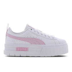 Grundschule Schuhe - Puma Mayze Platform - White-Pearl Pink-Vivid Violet