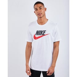Men T-Shirts - Nike Futura - Cloud White-Legend Ink-Team Semi Solid Gree
