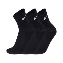 Unisex Socks - Nike Crew Socks 3 Pack - Black-White