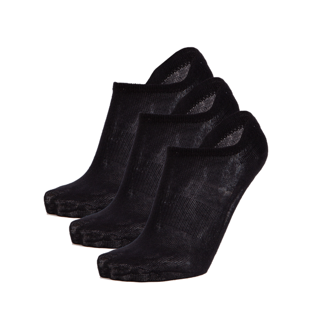 Sidestep Pl Basic No Show Black 3 Pack - Unisex