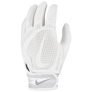 Nike Alpha Huarache Edge Batting Gloves - Men's - White/White/White