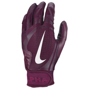 maroon batting gloves