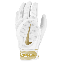 Nike Alpha Huarache Edge Batting Gloves - Grade School - White