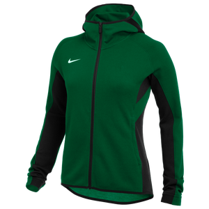 Nike Team Dry Showtime 2 0 Full Zip Hoodie Women S Casual Clothing Dark Green Black White