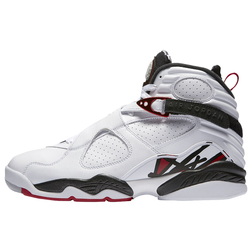 Jordan Retro 8 - Men's - Basketball - Shoes - White/Gym Red/Black/Wolf Grey