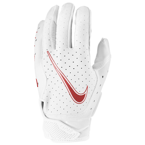 Nike Vapor Jet 6.0 Receiver Gloves - Men's - White/White/University Red