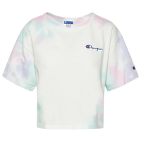 Champion Heritage Crop Cloud Dye T-Shirt - Women's - White