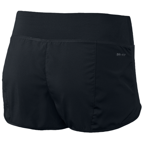 Nike DriFIT Crew Shorts Women's Running Clothing Black/Black