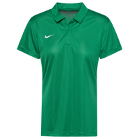 Nike Team S/S Polo - Women's - Green / White
