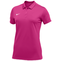 Nike Team S/S Polo - Women's - Pink / White