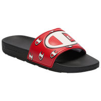 black and red champion slides