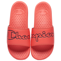 red and white champion slides