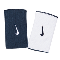 Nike Dri-FIT Home & Away Doublewide Wristbands - Men's - Navy / White