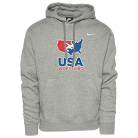 Nike USA Wrestling Team Club Training Hoodie - Men's - Grey
