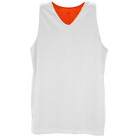 Eastbay Basic Reversible Mesh Tank - Women's - Orange / White