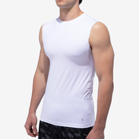 Eastbay Sleeveless Compression Top - Men's - White