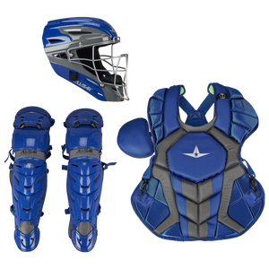 All Star System 7 Axis Pro Two Tone Catcher's Kit - Adult - Royal