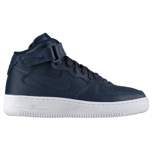 Nike Air Force 1 Mid - Boys' Grade School - Casual - Shoes - Obsidian ...