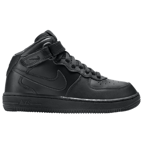 Nike Air Force 1 Mid - Boys' Preschool - Basketball - Shoes - Black/Black
