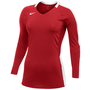 Nike Team Vapor Pro L/S Jersey - Women's - Scarlet/White