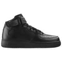 mid top air force ones black