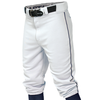 Easton Pro + Knicker Piped Baseball Pants - Men's - White / Navy