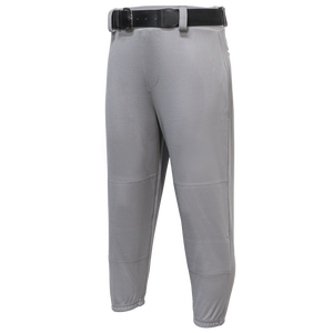 Baseball Pants Youth 100% Polyester Black Grey Gray White Pullup Elastic NEW 