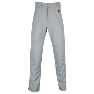Under Armour Utility Relaxed Piped Pants - Men's - Baseball Grey/Red/Red