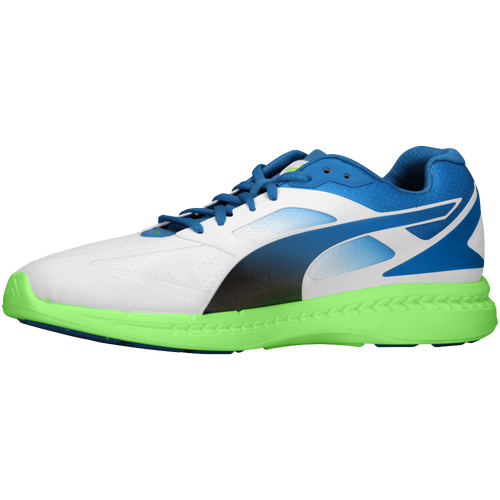 PUMA Ignite - Men's - Running - Shoes - White/Strong Blue/Fluo Green