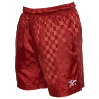 Umbro Checkerboard Shorts - Men's - Red