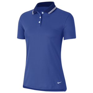 Nike Dry Victory Solid Golf Polo - Women's - Game Royal/White/White